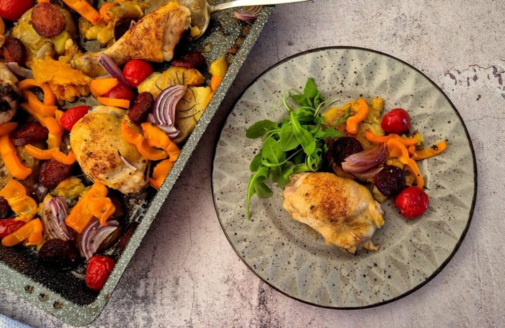 Teriyaki kip bake tray